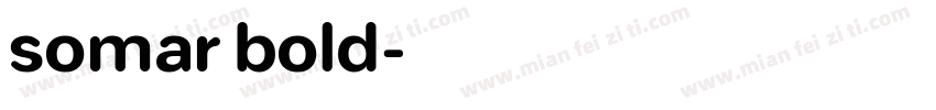 somar bold字体转换